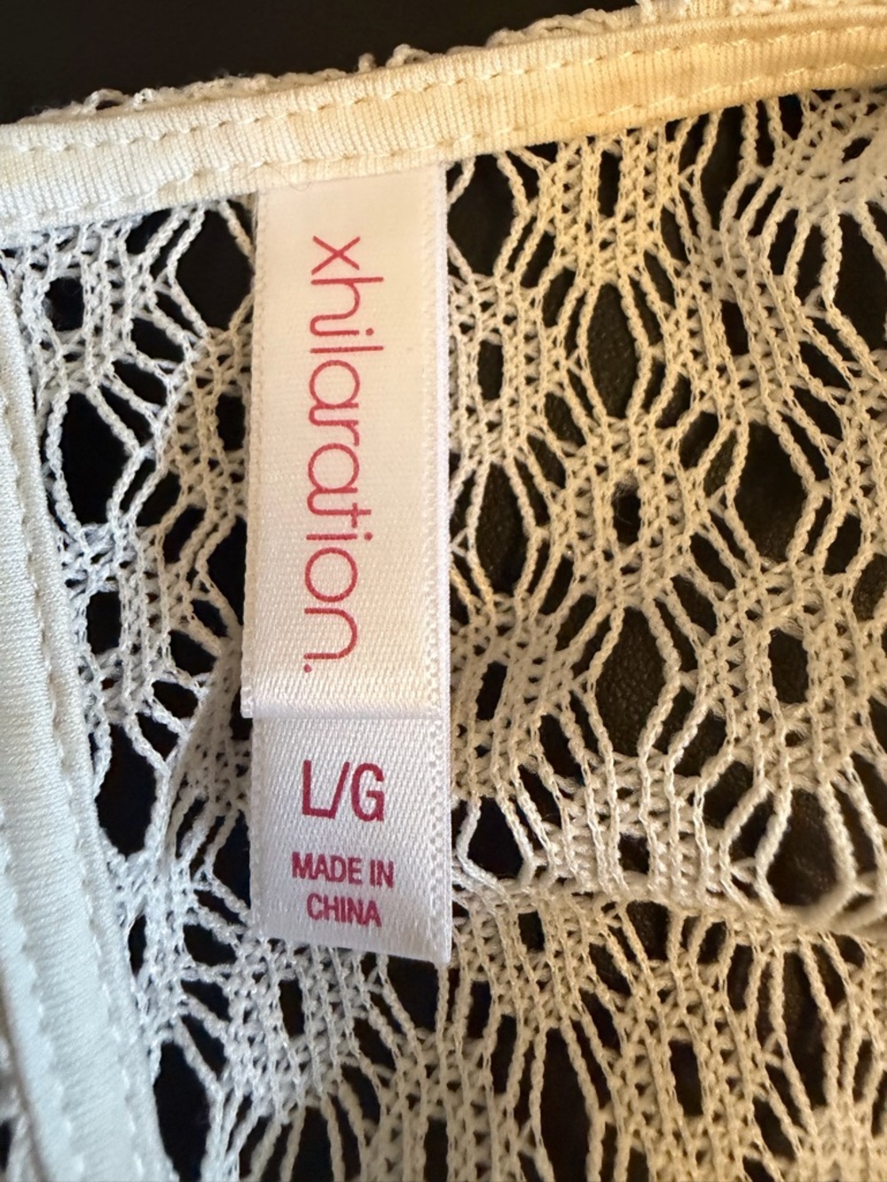 Xhilaration Cream Lace A-Line Sleeveless Dress - Picture 4 of 4
